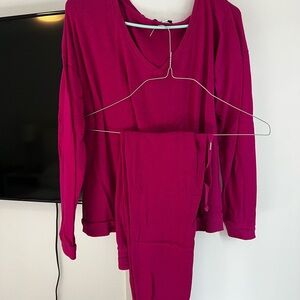 PJ Salvage Pink Pajama Set Soft Relaxed Fit